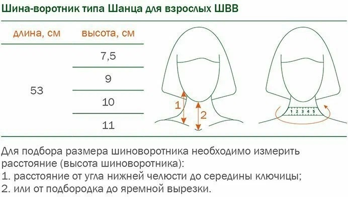 Шина воротник для взрослых (типа Шанца), цвет черный, высота 10 см фото 3